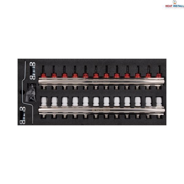 Колектор з витратомірами Thermo Alliance Standart 1" на 12 виходів SD00021390 фото