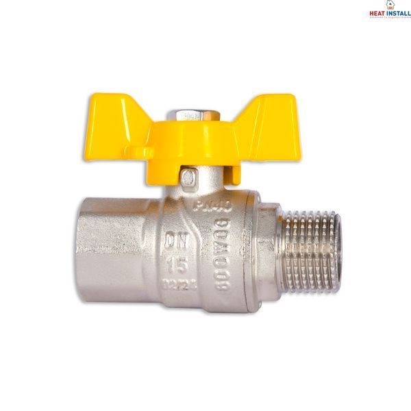 Кран кульовий Thermo Alliance Forte 1/2" ВЗ для газа (метелик) SF607G15 SD00010578 фото