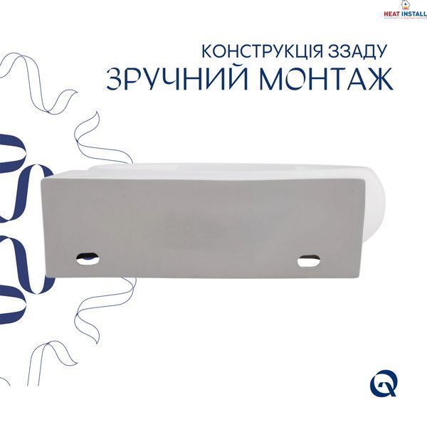 Комплект Qtap Leo: Раковина підвісна овальна права 430x285x160 мм White + Донний клапан PU02O SD00053457 фото