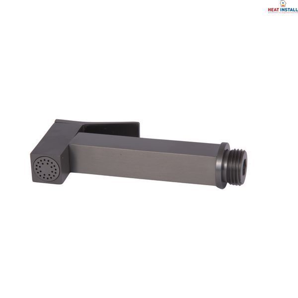Лійка для ручного душу Qtap (160,5x18,2x56) для змішувача для раковини з гігієнічним душем Gemini Gunmetal Black PVD QTGEM160518256GMB50077 SD00056201 фото