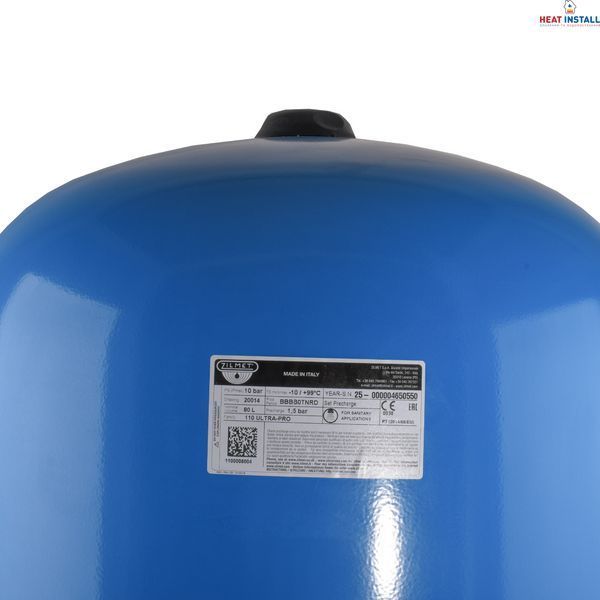 Гідроакумулятор 80л Zilmet ultra-pro 10bar ВЕРТИКАЛЬНИЙ ( 1100008004 ) 000001444 фото
