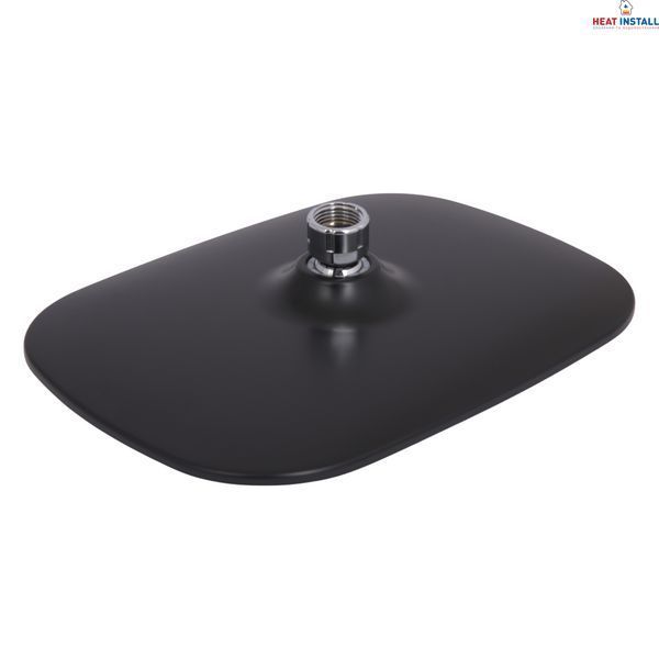 Стельова лійка Lidz (258х190х65) для душових систем Kubis Black LDKUB2581906549513 SD00055637 фото
