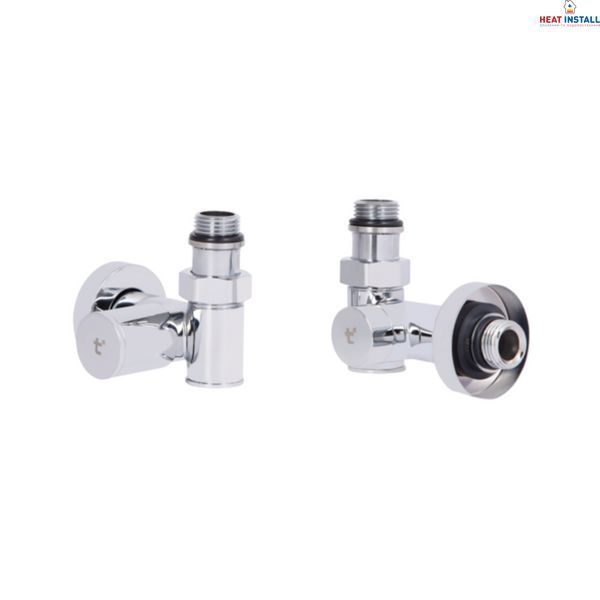 Комплект кранів Thermo Alliance Standart 1/2" хром, для рушникосушарки кутовий SF395W15HE SD00046629 фото