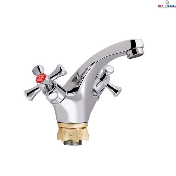 Змішувач для раковини Lidz Lamb 161F двохвентильний LDLAM161FCRM35446 Chrome SD00041550 фото