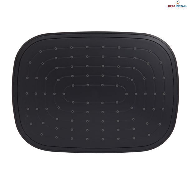 Стельова лійка Lidz (258х190х65) для душових систем Kubis Black LDKUB2581906549513 SD00055637 фото