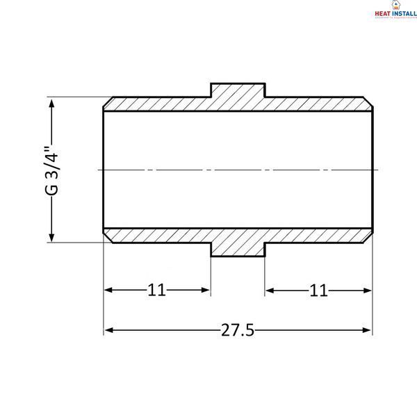 Ніпель Thermo Alliance Standart 3/4" ЗР SD4072020 SD00047814 фото