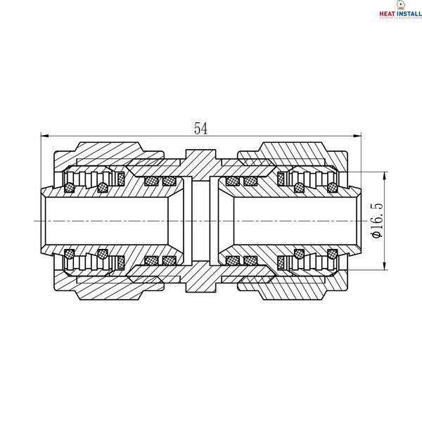 Муфта обтискна Thermo Alliance Forte 16 SF170W1616 SD00022047 фото