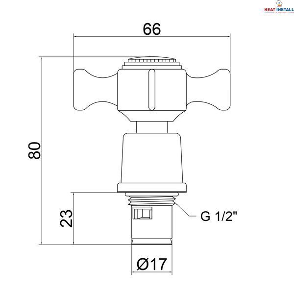 Кран-букса для змішувача Lidz Repair 22 1/2 пара LDREP22CRM22151 Chrome SD00028248 фото