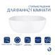 Комплект Qtap Kolibri: Раковина накладна 425x425x140 мм, White, квадратна + Донний клапан Pop-up PU02 SD00054592 фото 2