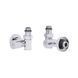 Комплект кранів Thermo Alliance Standart 1/2" хром, для рушникосушарки кутовий SF395W15HE SD00046629 фото 4