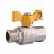 Кран кульовий Thermo Alliance Forte 1/2" ВЗ для газа (метелик) SF607G15 SD00010578 фото 1