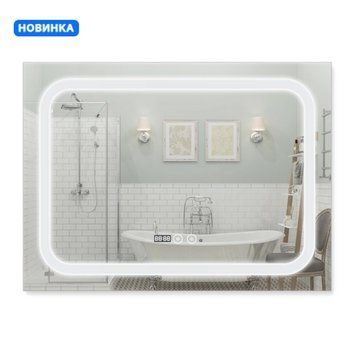 Дзеркало Qtap Mideya (DC-F906) 800х600 з LED-підсвічуванням Touch, з димером QT2078F906W SD00034650 фото