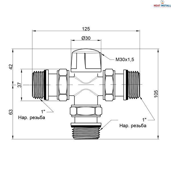 Зонний вентиль Icma 1"х3 №301 SD00003963 фото