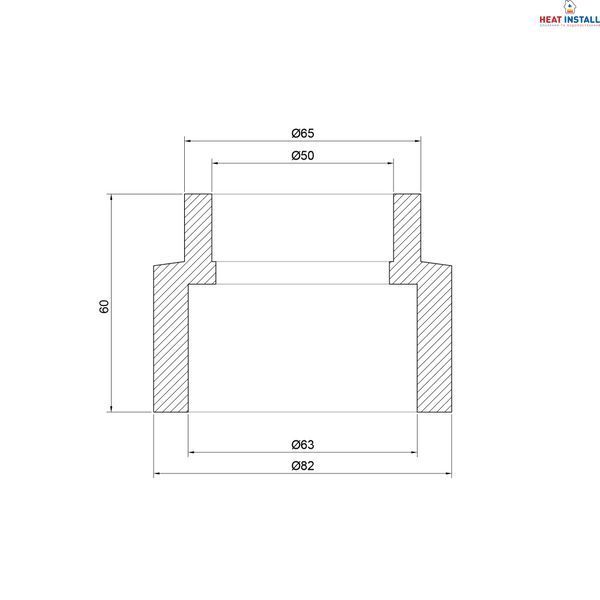 Муфта PPR Thermo Alliance 63х50 SD00029316 фото