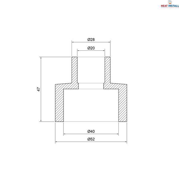 Муфта PPR Thermo Alliance 40х20 SD00029305 фото