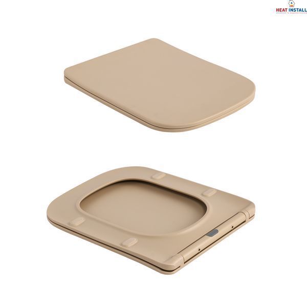 Унітаз підвісний Qtap Tern Ultra Quiet 520&times;345&times;325 мм, Beige, з сидінням Slim Duroplast / Soft-close / Quick Release QTTER26SB49001 SD00055125 фото