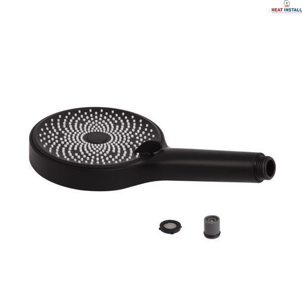 Лійка для ручного душу Qtap Rucni D 130 мм округла QTRUC125BLM45953 Black Matt SD00052077 фото