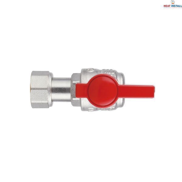 Кран кульовий Thermo Alliance Standart 1/2"ВЗ кутовий, PN40, з накидною гайкою TAS224W15 SD00054687 фото