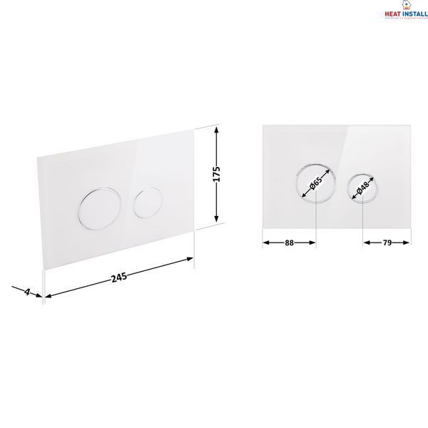 Панель змиву для унітаза Qtap Nest QT0111V1164GW SD00038771 фото
