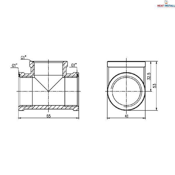 Трійник Thermo Alliance Forte 1" ВВ SF36125 SD00002653 фото