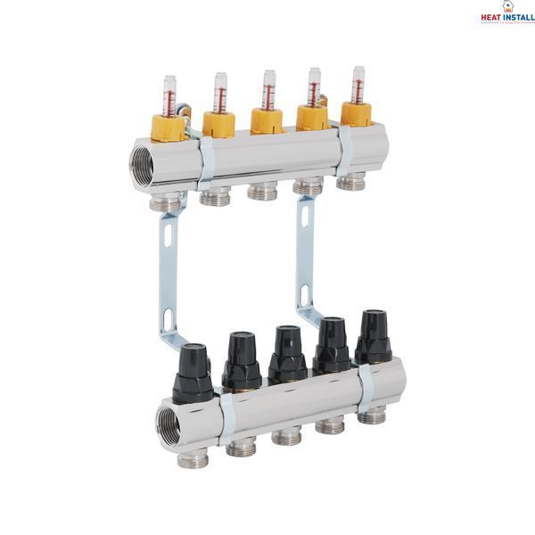 Колектор з витратомірами Thermo Alliance Forte 1" 5 виходів SF001W5 SD00039944 фото