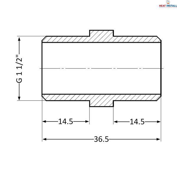 Ніпель Thermo Alliance Standart 1&nbsp;1/2" ЗР SD4074040 SD00047817 фото