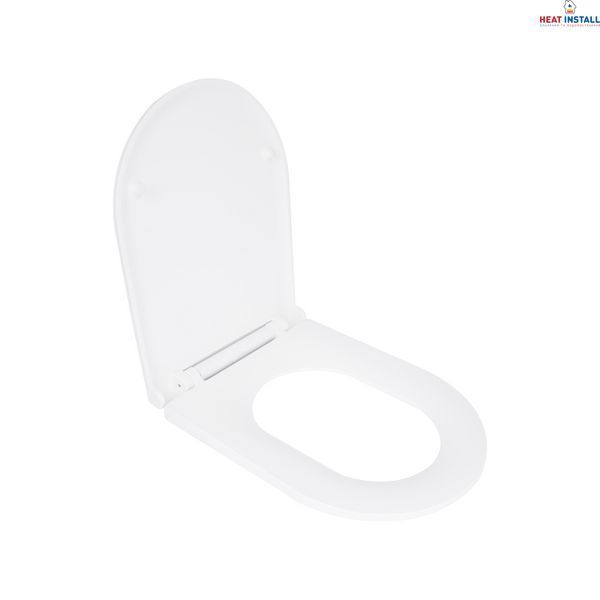 Сидіння для унітазу Qtap (Kolibri) 455&times;360&times;30 мм, White, з мікроліфтом Slim Duroplast, Quick Release QTST179W49488 SD00055612 фото