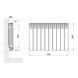 Радіатор алюмінієвий Thermo Alliance All-Vulcan 500/96 1,05 кг SD00045463 фото 3