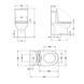 Унітаз підлоговий Qtap Robin New Ultra Quiet безобідковий з сидінням Soft-close WHITE QT13226083AW SD00052565 фото 8
