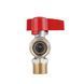 Кран кульовий Thermo Alliance Standart 1/2"ВЗ кутовий, PN40, з накидною гайкою TAS224W15 SD00054687 фото 6