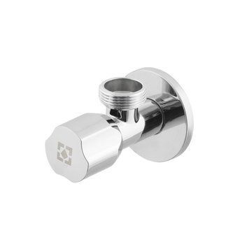 Кран приладовий кутовий Raftec Silver ABS handle mini 1/2"x3/4" VMI0102 99356 фото