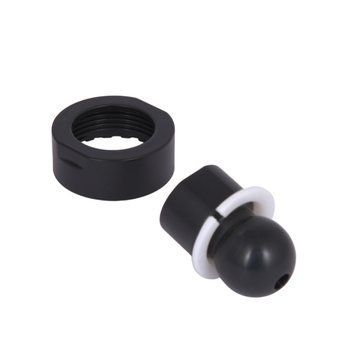Перехідник на стельову лійку Qtap (43x41,4x41,4) для душових систем Gemini Matt Black QTGEM43414414BLA50112 SD00056236 фото