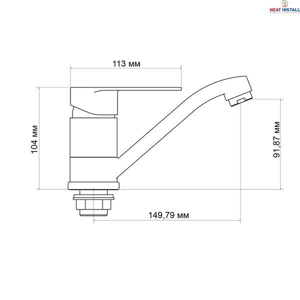 Змішувач для кухні Lidz Tani 003M (k40) LDTAN003MCRM44969 Chrome SD00051093 фото