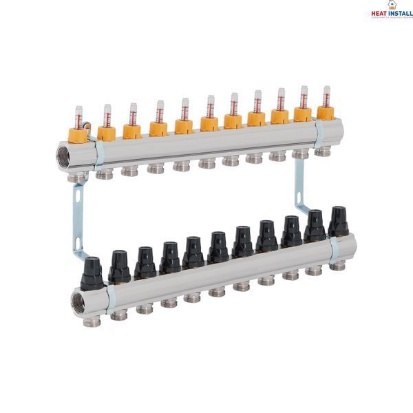 Колектор з витратомірами Thermo Alliance Forte 1" 11 виходів SF001W11 SD00039950 фото
