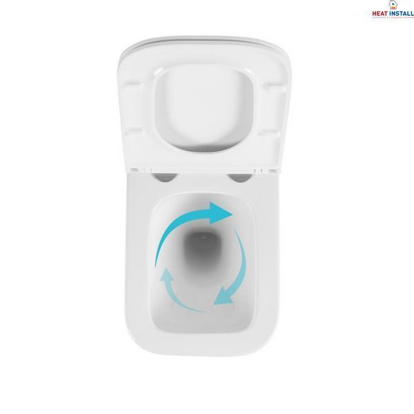 Готове рішення Qtap для ванної кімнати: підвісний унітаз Gemini Ultra Quiet 485&times;340&times;350 + комплект інсталяції Nest 4 в 1 (лінійна клавіша Satin) SD00056001 фото