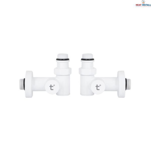 Комплект кранів Thermo Alliance Standart 1/2" бiлий, для рушникосушарки кутовий SF395W15HEW SD00051859 фото