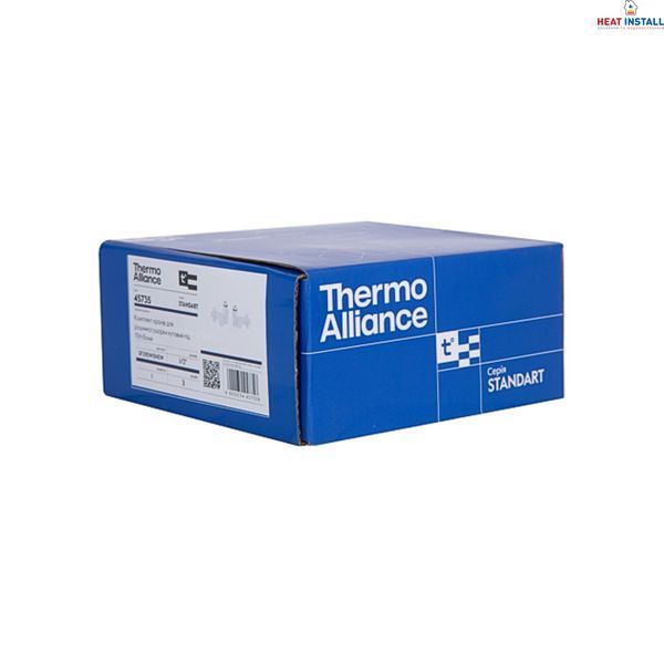 Комплект кранів Thermo Alliance Standart 1/2" бiлий, для рушникосушарки кутовий SF395W15HEW SD00051859 фото