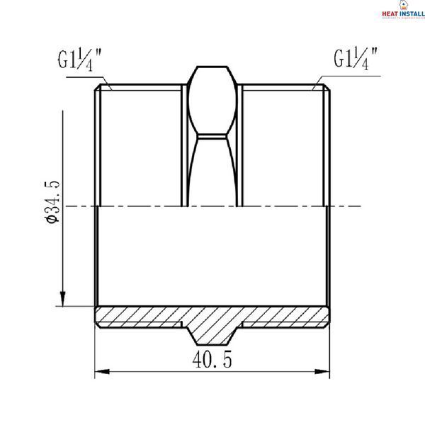 Ніпель Thermo Alliance Forte 1&nbsp;1/4 SF35832 SD00002579 фото