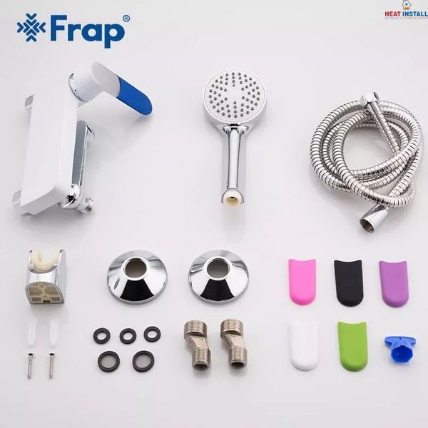 Змішувач для ванни Frap F3234, білий/хром 1033655 фото