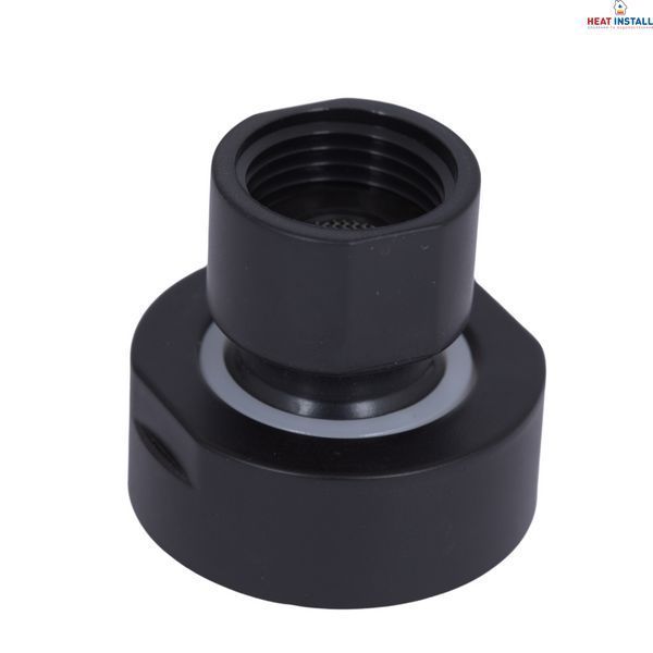 Перехідник на стельову лійку Qtap (43x41,4x41,4) для душових систем Gemini Matt Black QTGEM43414414BLA50112 SD00056236 фото