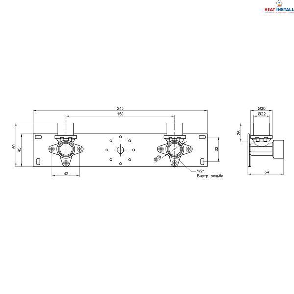 Планка прес в зборі Icma 20х1/2" №412 SD00007283 фото