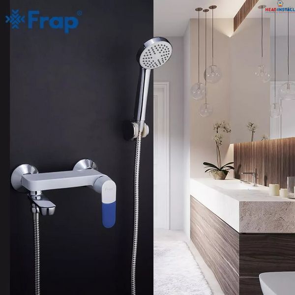 Змішувач для ванни Frap F3234, білий/хром 1033655 фото