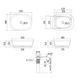 Раковина накладна Qtap Cardinal 500х380х140 мм, Marble, прямокутна, з донним клапаном QTCAR188MR49826 SD00055950 фото 2