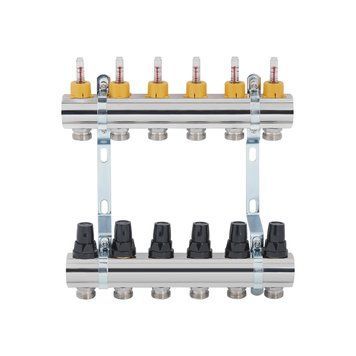 Колектор з витратомірами Thermo Alliance Forte 1" 6 виходів SF001W6 SD00039945 фото
