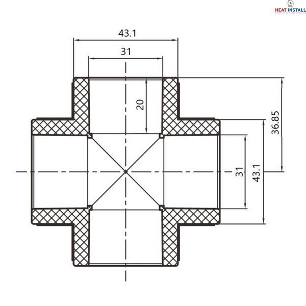 Хрестовина PPR Thermo Alliance 32 SD00051636 фото