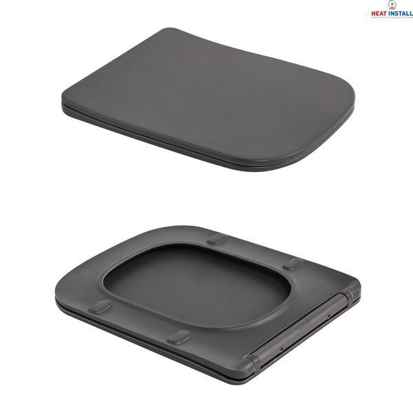 Унітаз підвісний Qtap Tern Ultra Quiet 520&times;345&times;325 мм, Anthracite, з сидінням Slim Duroplast / Soft-close / Quick Release QTTER26AN48999 SD00055123 фото
