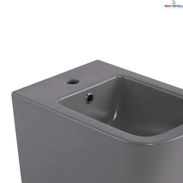 Біде підвісне Qtap Tern 520x350x330 мм, Stone grey QT17551303GSG SD00054293 фото