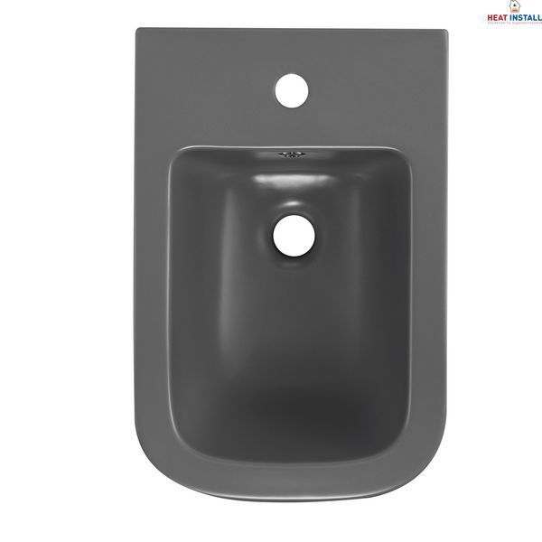 Біде підвісне Qtap Tern 520x350x330 мм, Stone grey QT17551303GSG SD00054293 фото