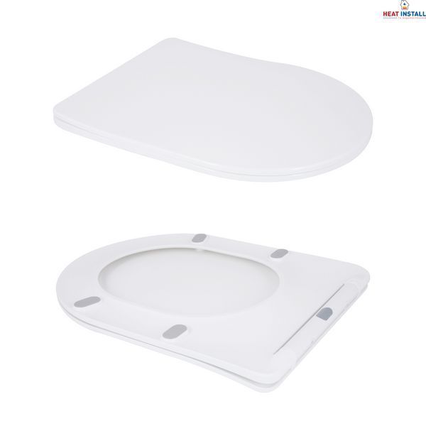 Унітаз підлоговий Qtap Vlasta Ultra Quiet безобідковий з сидінням Soft-close WHITE QT28228300W SD00052619 фото