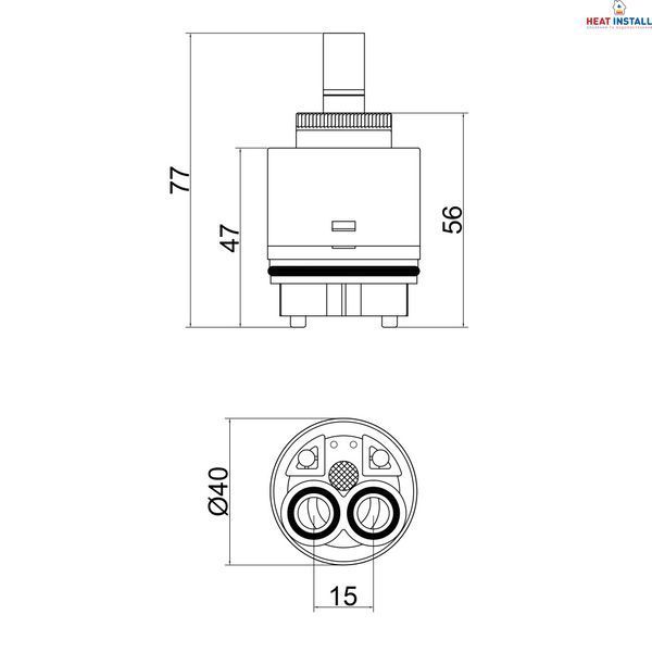 Картридж для змішувача Lidz Repair 40N (k40) LDREP40N35805 SD00041908 фото
